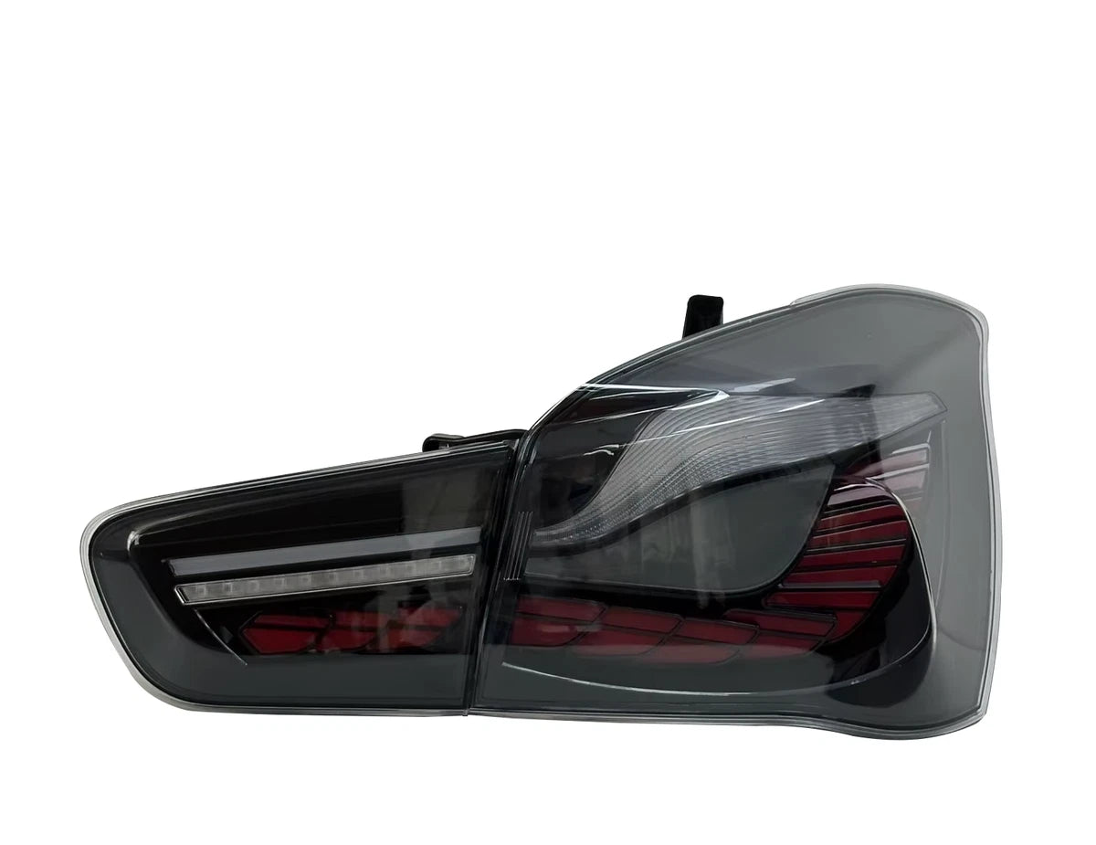 BMW F20 F21 M140i M135i Rear GTS LED Tail Lights (2015–2019) – Smoked + Red | Plug & Play